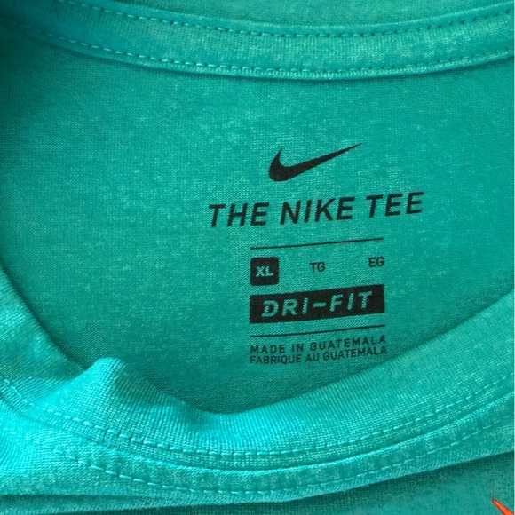 Nike Dri-FIT Miami Dolphins Tee Shirt Aqua Green Size XL NFL Football - Picture 3 of 7